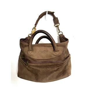 JAS MB London Bag Wings Traveler Bag Leather Shoulder Brown Satchel Purse